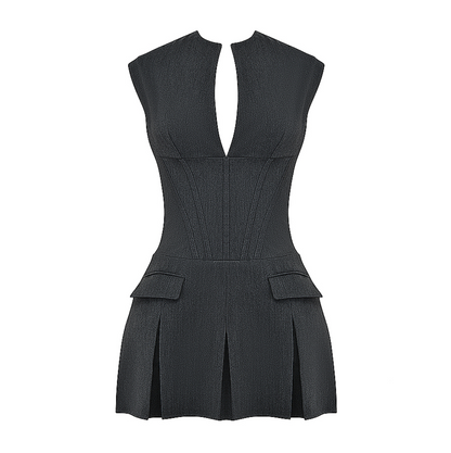 Sylvette – Corset Mini Dress with Pleated Skirt