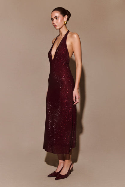 Selina | Sparkle Halter Dress