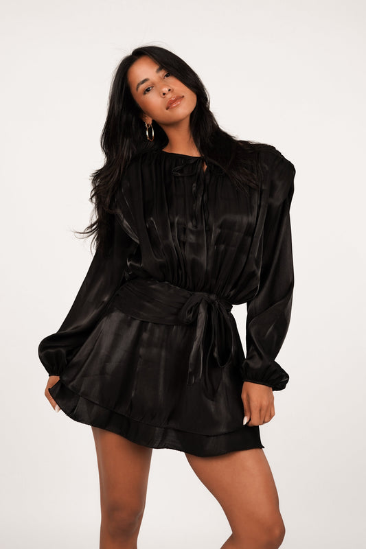 Sarelia – Satin Mini Dress