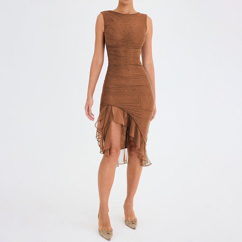 Olivia - Ruffle Midi Dress