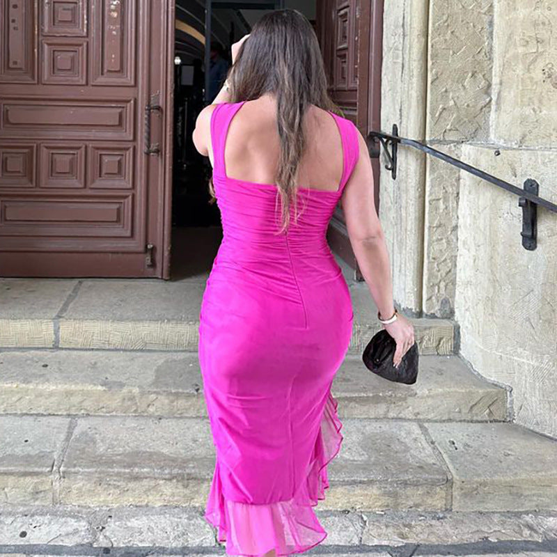 Olivia - Ruffle Midi Dress