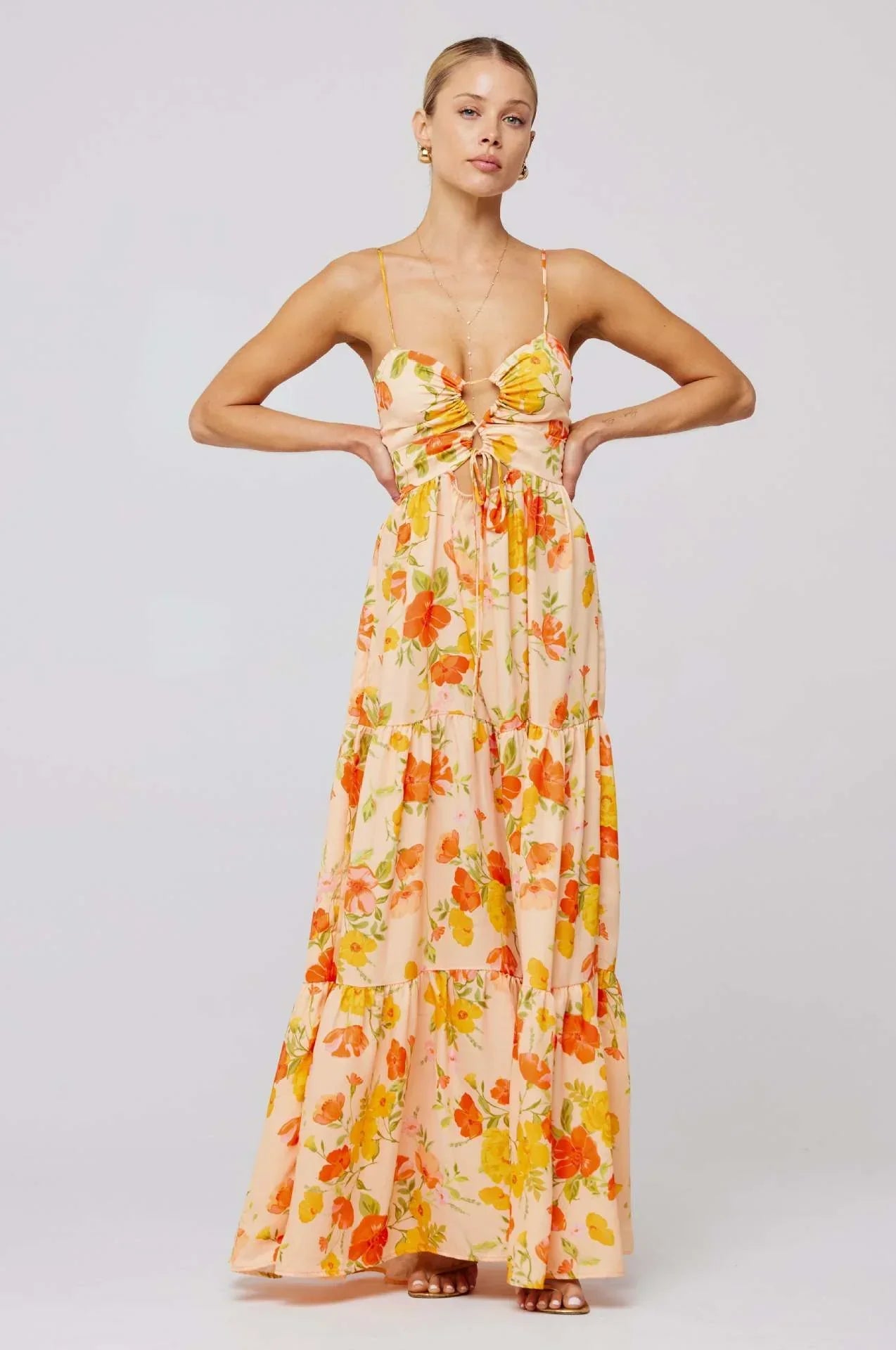 Florisia | Cut-Out Maxi Dress