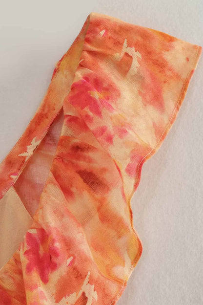 Amelora – Romantic Ruffle Dress with Floral Print