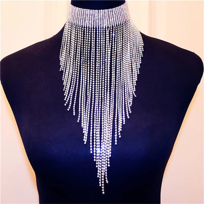 Tassel Rhinestone Necklace