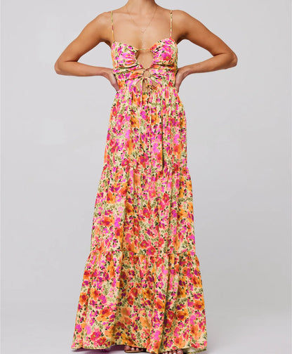 Florisia | Cut-Out Maxi Dress