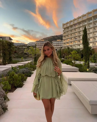 Zafira – Airy maxi dress with layered skirt