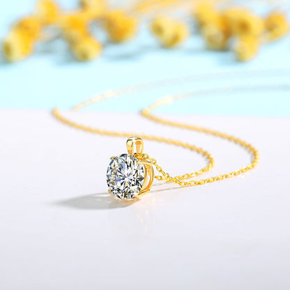 Collier Moissanite Gold Necklace