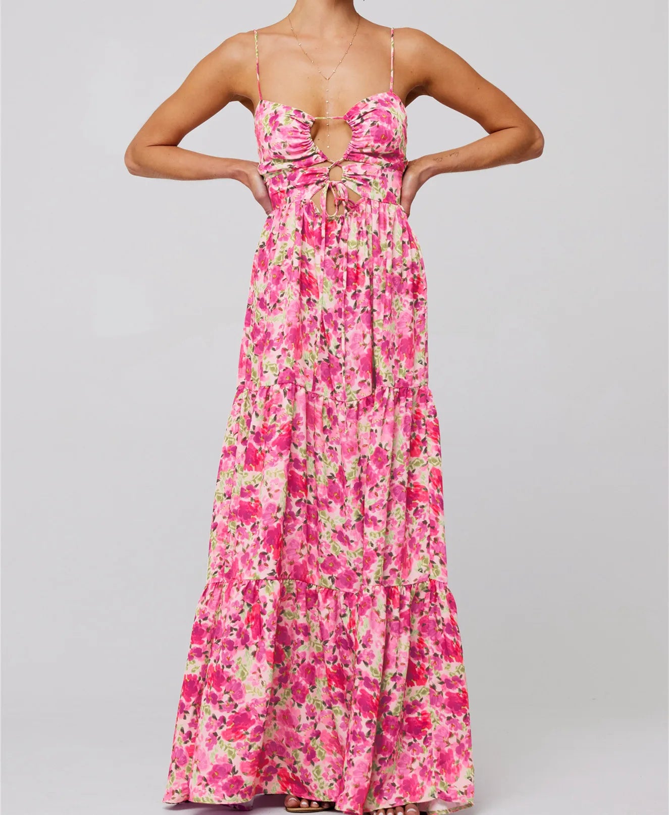 Florisia | Cut-Out Maxi Dress