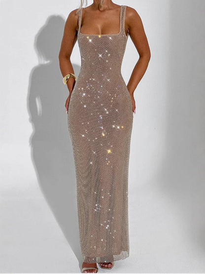 Vivienne – Elegant maxi glitter dress