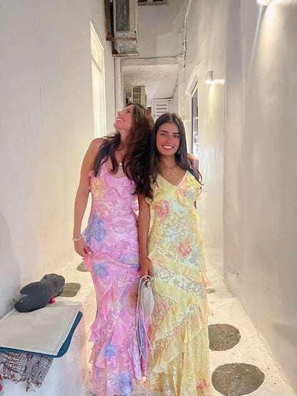 Aureline – Elegant Ruffle Dress with a Playful Touch